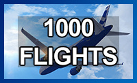 1000 Flights Flown